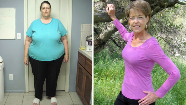 Before and after photo illustrating a healthy lifestyle transformation supported by consistent daily habits